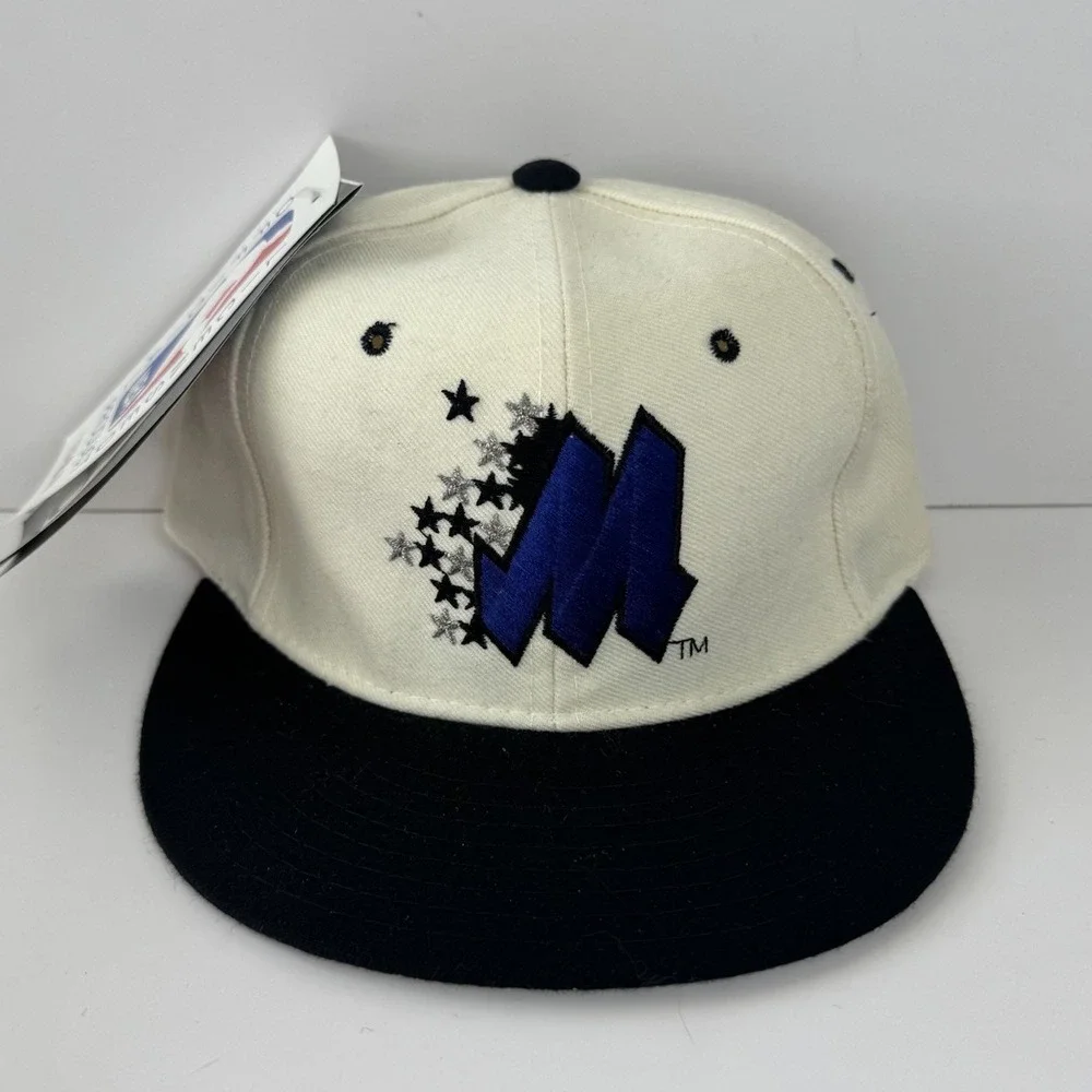 Vintage 90s Orlando Magic New Era Hat Fitted Size 7 Pro Model 100% Wool USA 5950